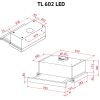 Вытяжка кухонная Perfelli TL 602 WH LED изображение 12