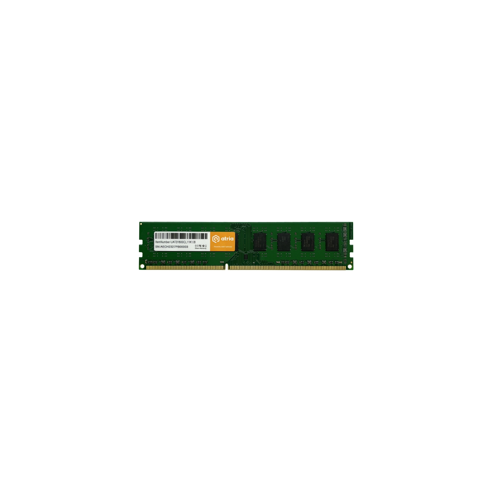 Модуль памяти для компьютера DDR3 8GB 1600 MHz ATRIA (UAT31600CL11K1/8)