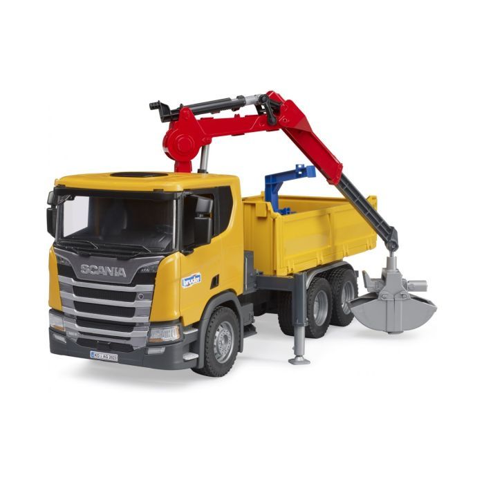Спецтехника Bruder Scania Super 560R с краном-манипулятором 1:16 с аксессуарами (03551) изображение 3