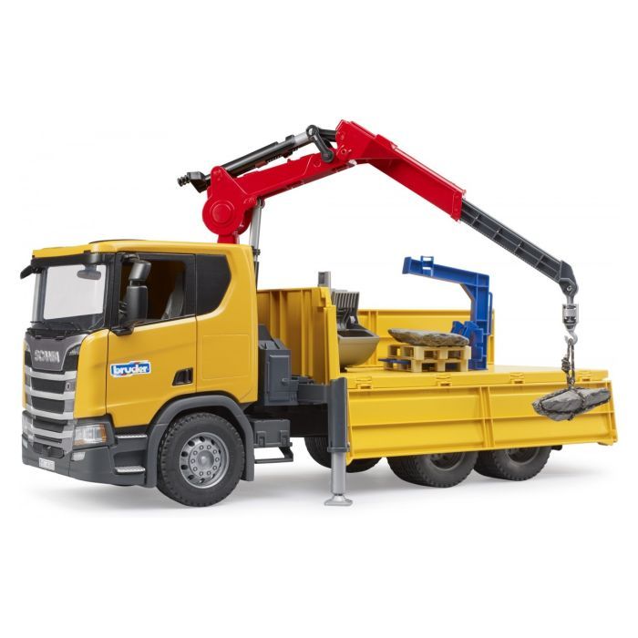 Спецтехника Bruder Scania Super 560R с краном-манипулятором 1:16 с аксессуарами (03551) изображение 8