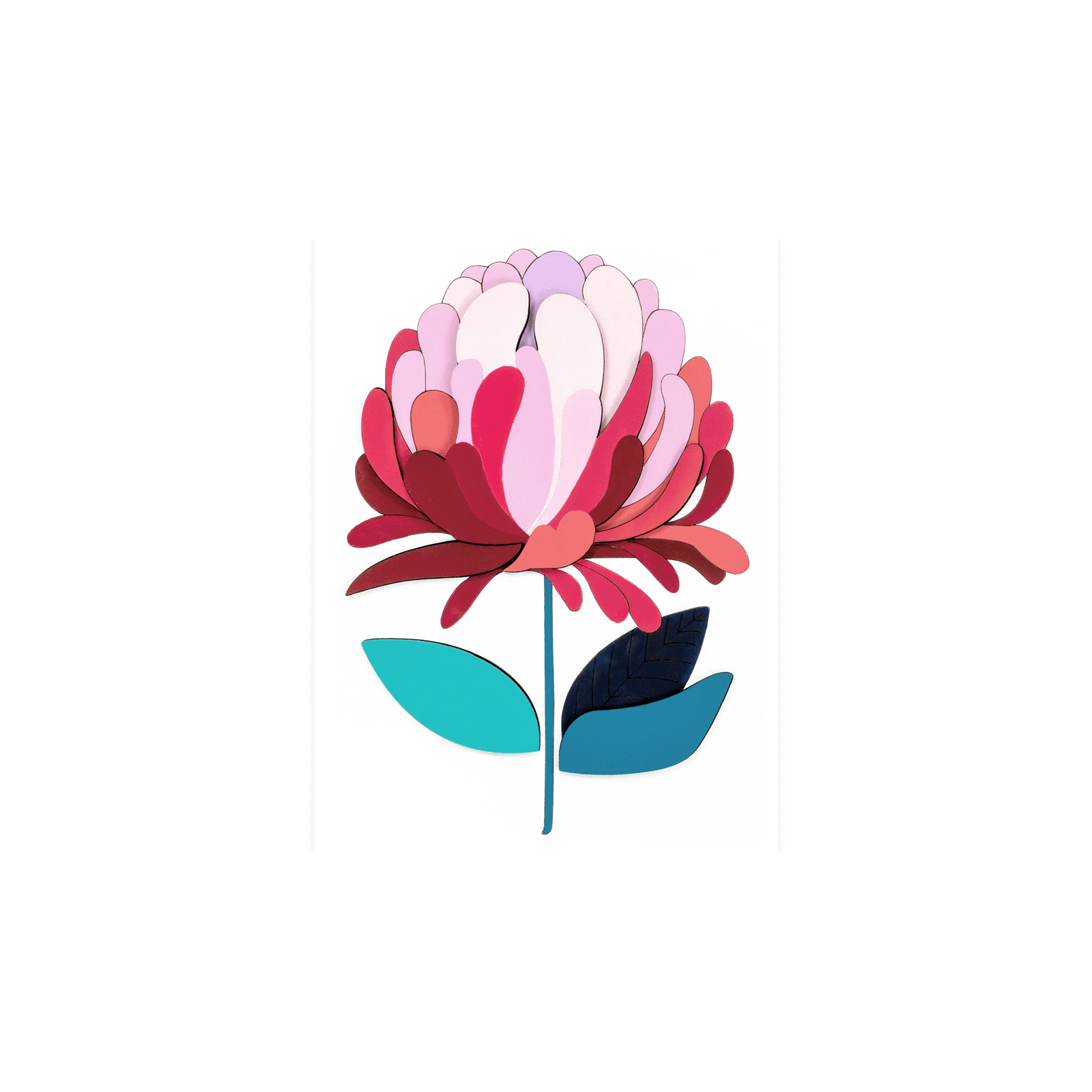 Набір для творчості Rosa Talent Картина 3D Чарівна квітка МДФ, 24,5 х 18,5 см (4823098540069)