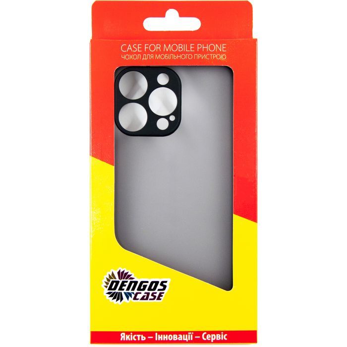 Чехол для мобильного телефона Dengos Matte iPhone 15 Pro Max (black) (DG-TPU-MATT-133) изображение 5