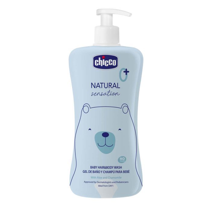 Детский гель для душа Chicco Natural Sensation Без Слез шампун 500 мл 8058664163731 (11517.00)