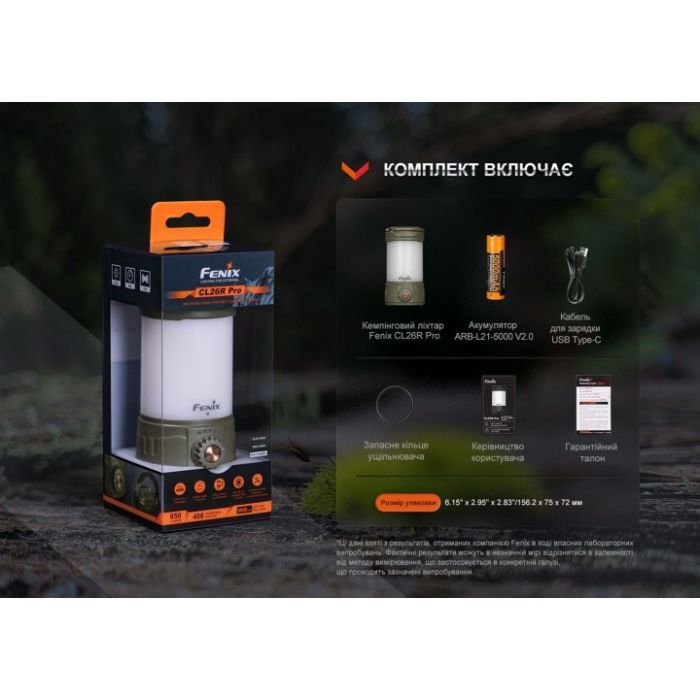 Ліхтар Fenix CL26R Pro Grey Camo (CL26RPROGC) зображення 10