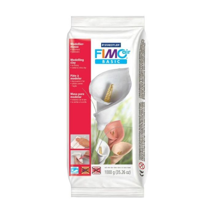 Пластика Fimo Air самозастигаюча,1 кг біла (4006608806668) зображення 2