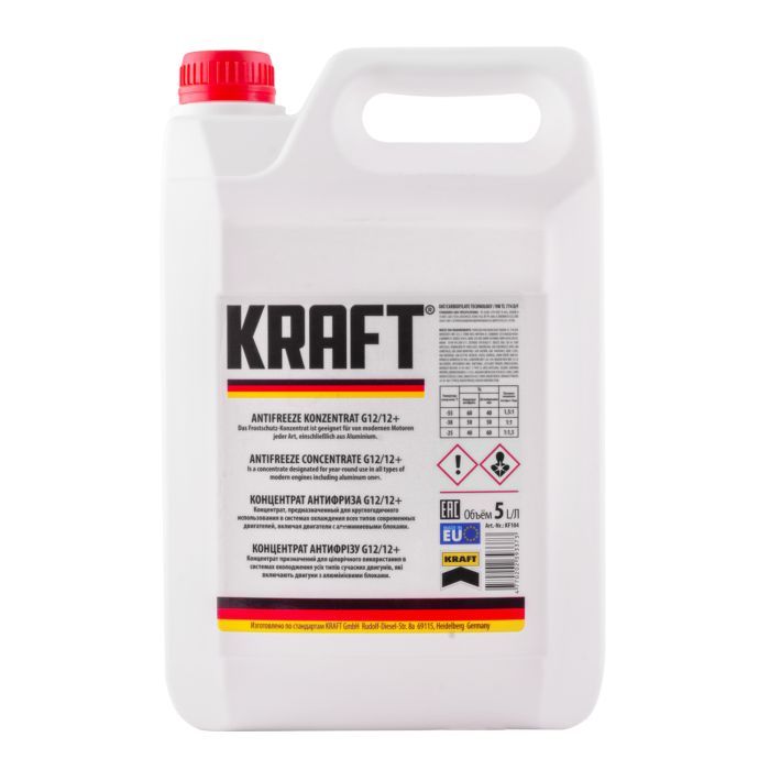 Антифриз KRAFT G12/G12+ (красный) 5л (KF104)
