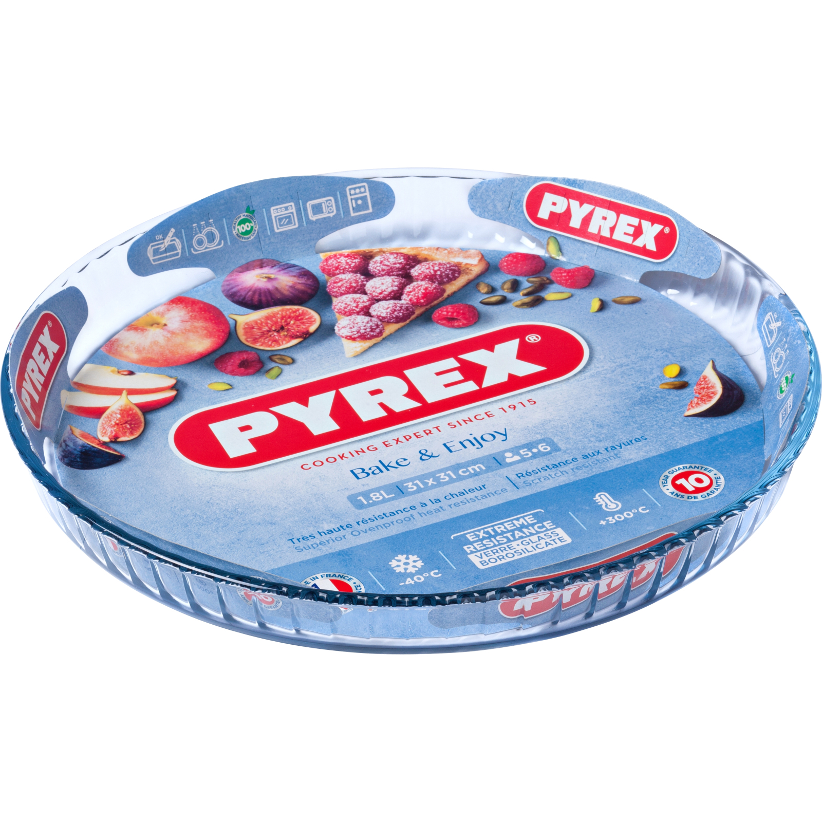 Форма для выпечки Pyrex BakeEnjoy Flan 30 см кругла (814B000/8046) изображение 2