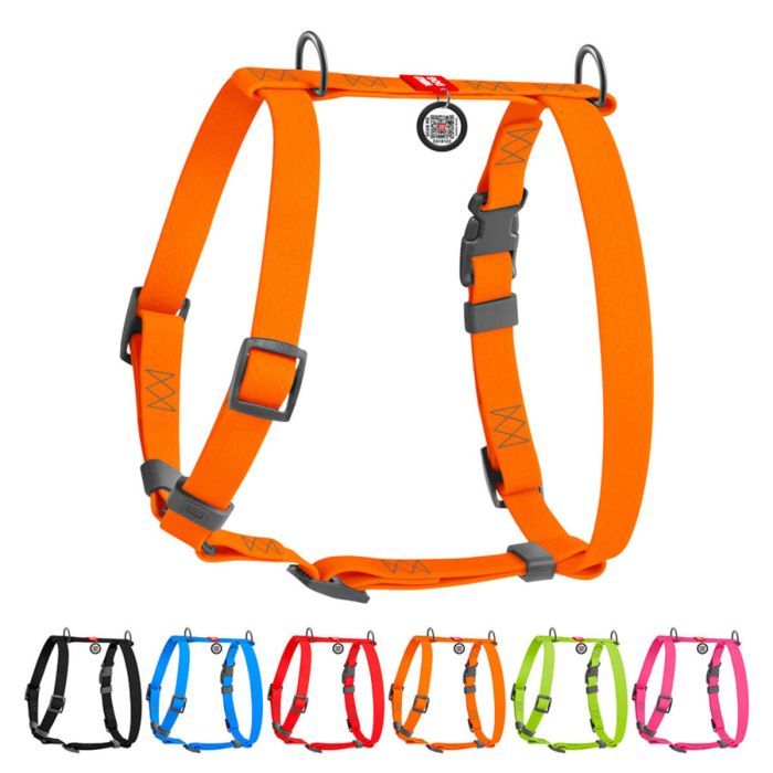 Шлея для собак WAUDOG Waterproof анатомічна Н-подібна S помаранчева (32944) зображення 2