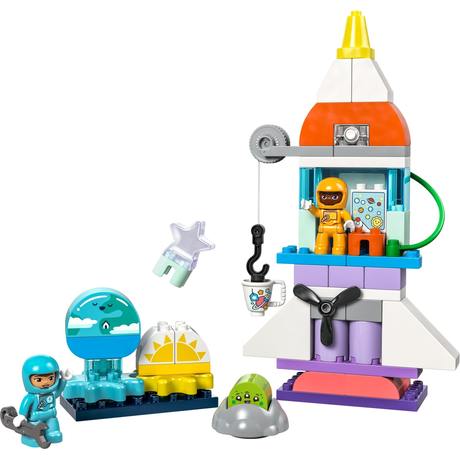 Конструктор LEGO DUPLO Town Пригоди на космічному шатлі 3-в-1 58 деталей (10422) зображення 2
