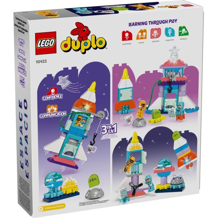 Конструктор LEGO DUPLO Town Приключения на космическом шаттле 3-в-1 58 деталей (10422) изображение 7