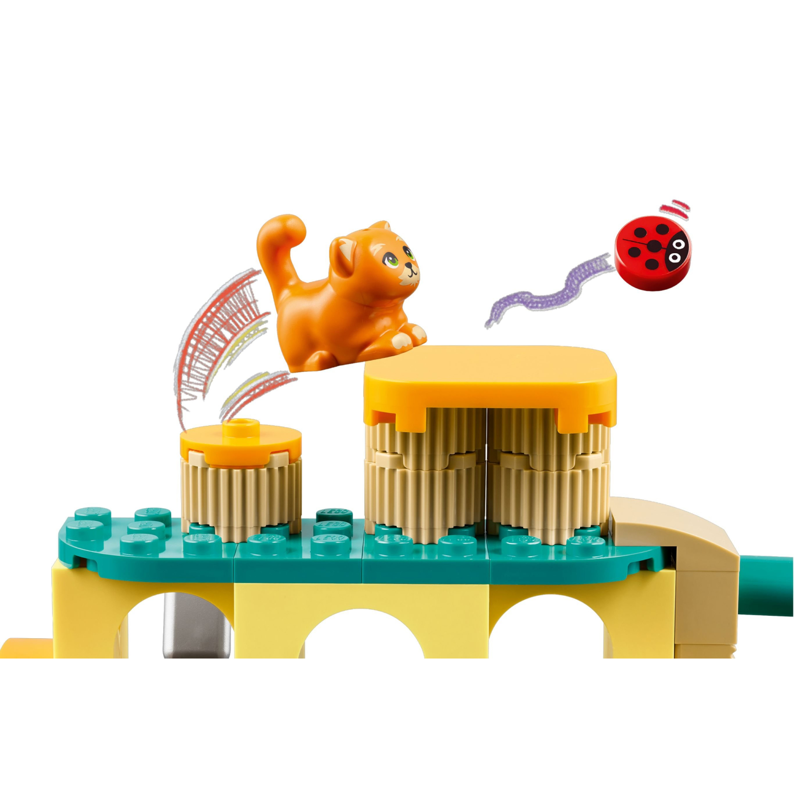 Конструктор LEGO Friends Пригоди на котячому ігровому майданчику 87 деталей (42612) зображення 5