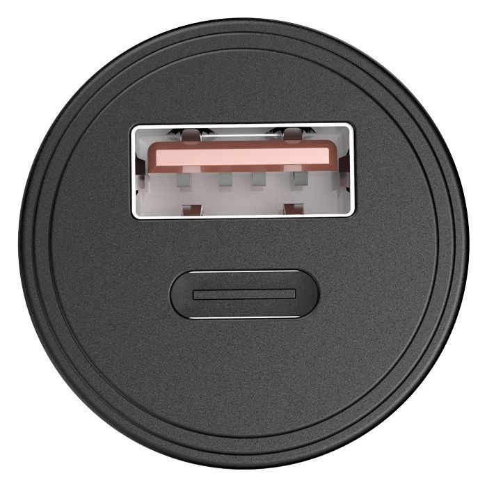 Зарядное устройство Choetech Car USB-A/USB-C 30W QC3.0/PD (TC0006-V2-BK) изображение 4