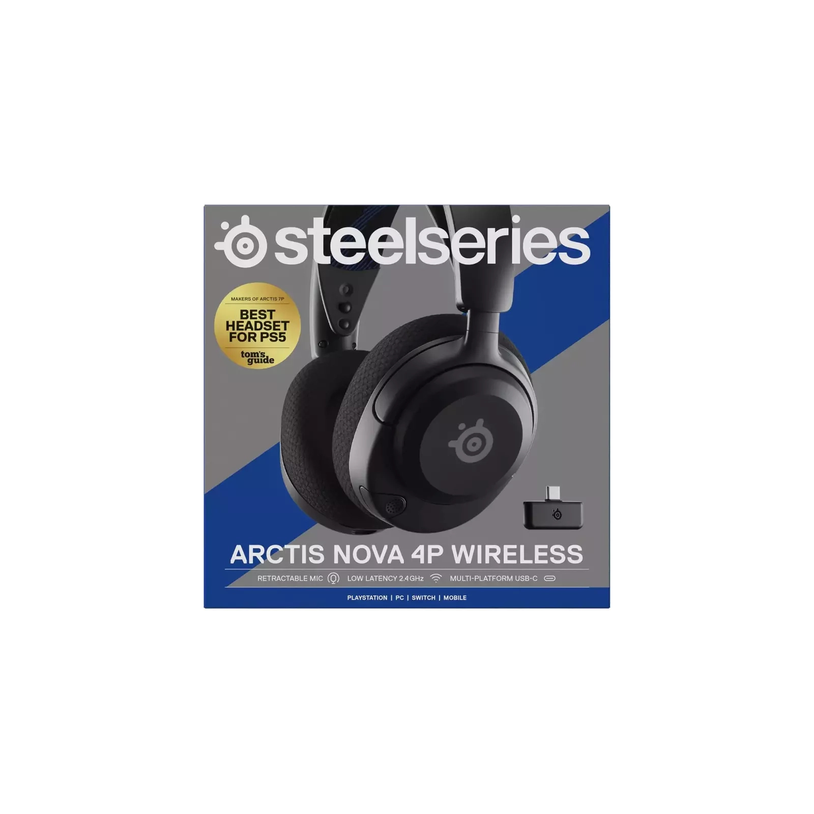 Наушники SteelSeries Arctis Nova 4P Wireless Black (SS61641) изображение 4