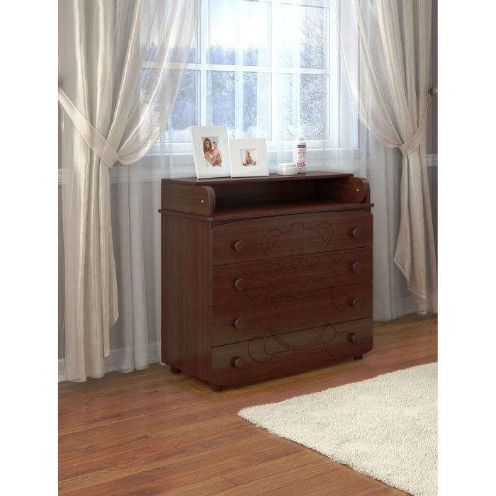 Комод-пеленатор Angelo Мишка с сердцем (айвори) 90х51х90 (14002) изображение 4