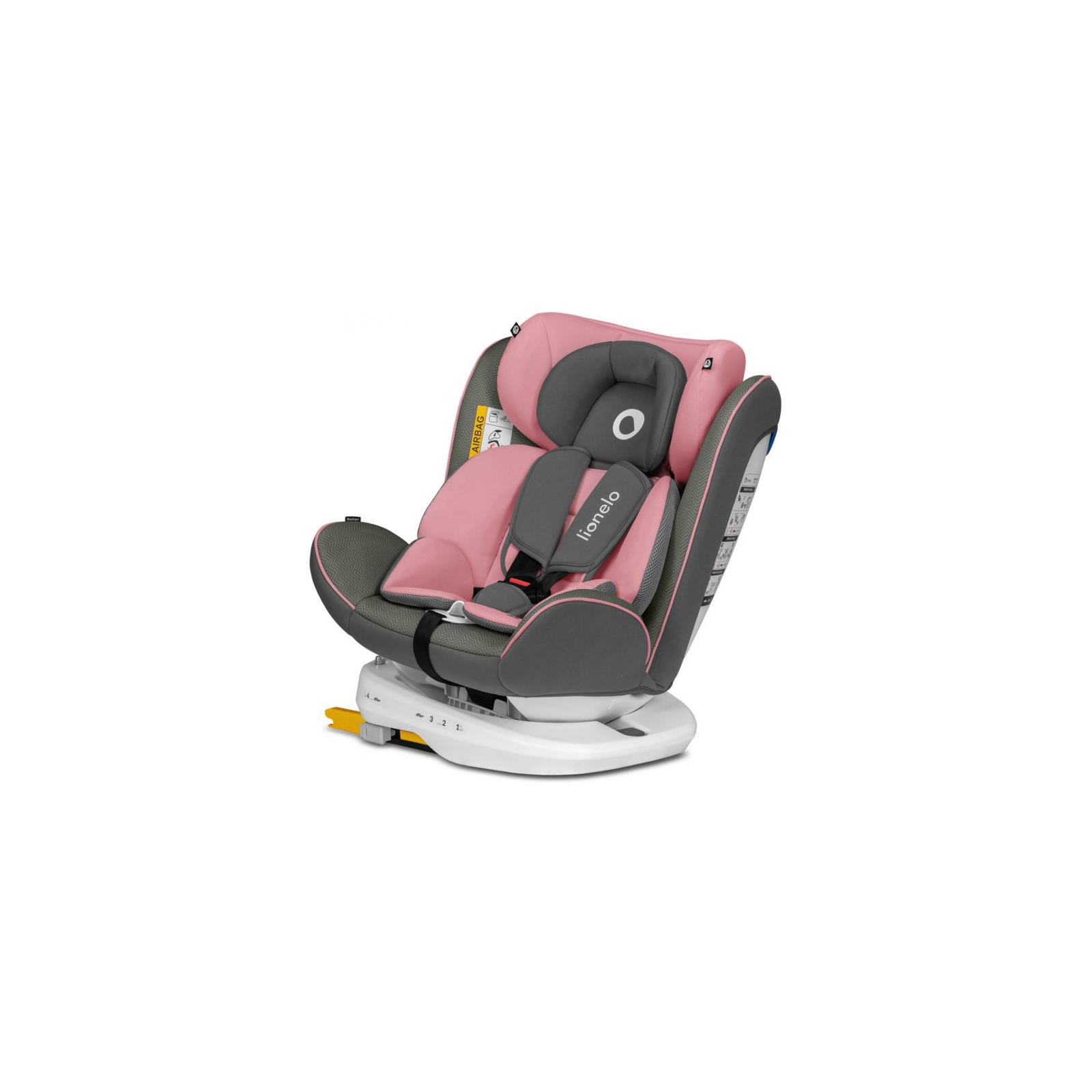 Автокресло Lionelo Bastiaan One 0-36 кг Pink Baby (LO-BASTIAAN ONE PINK BABY) изображение 4