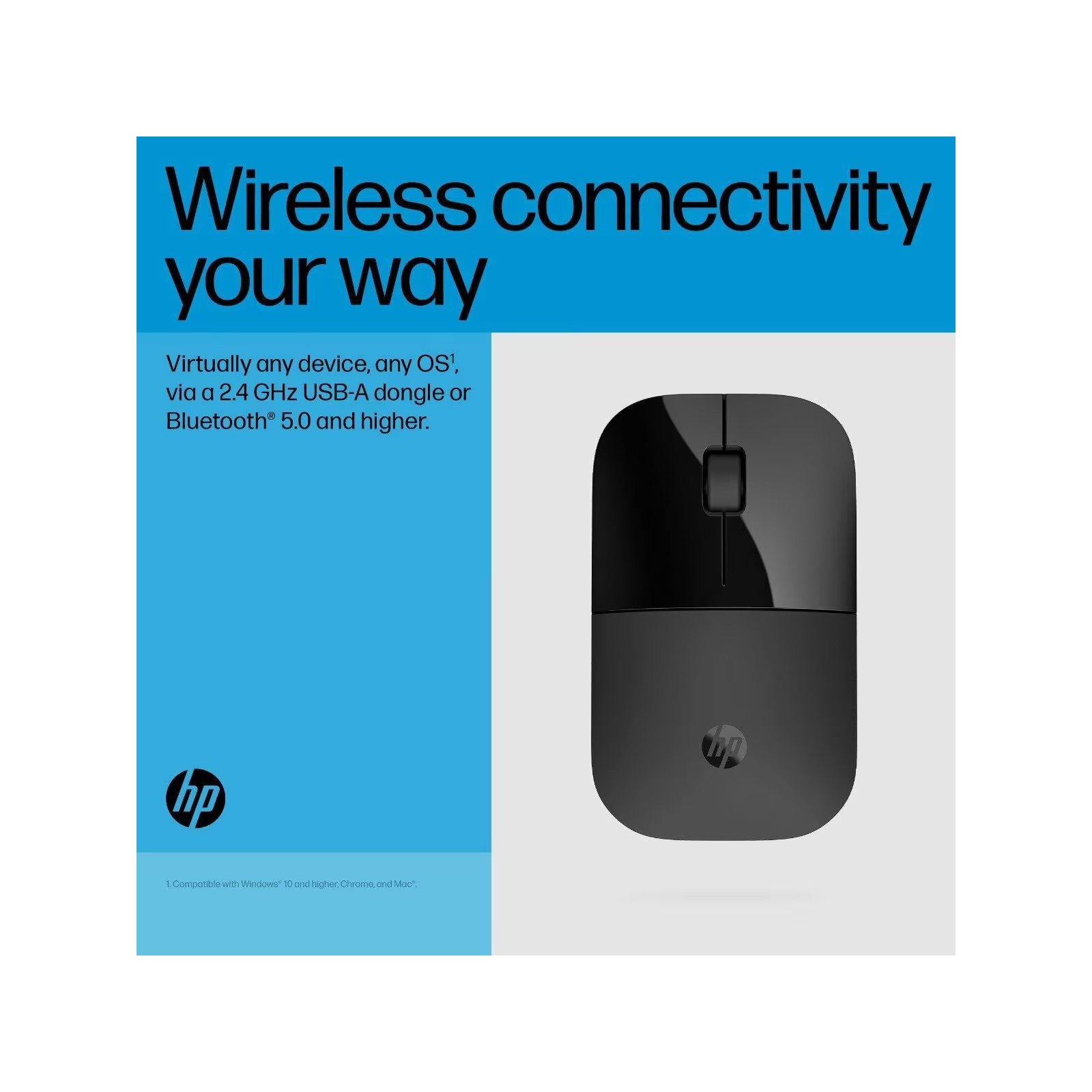 Мишка HP Z3700 Dual Wireless/Bluetooth Black (758A8AA) зображення 9