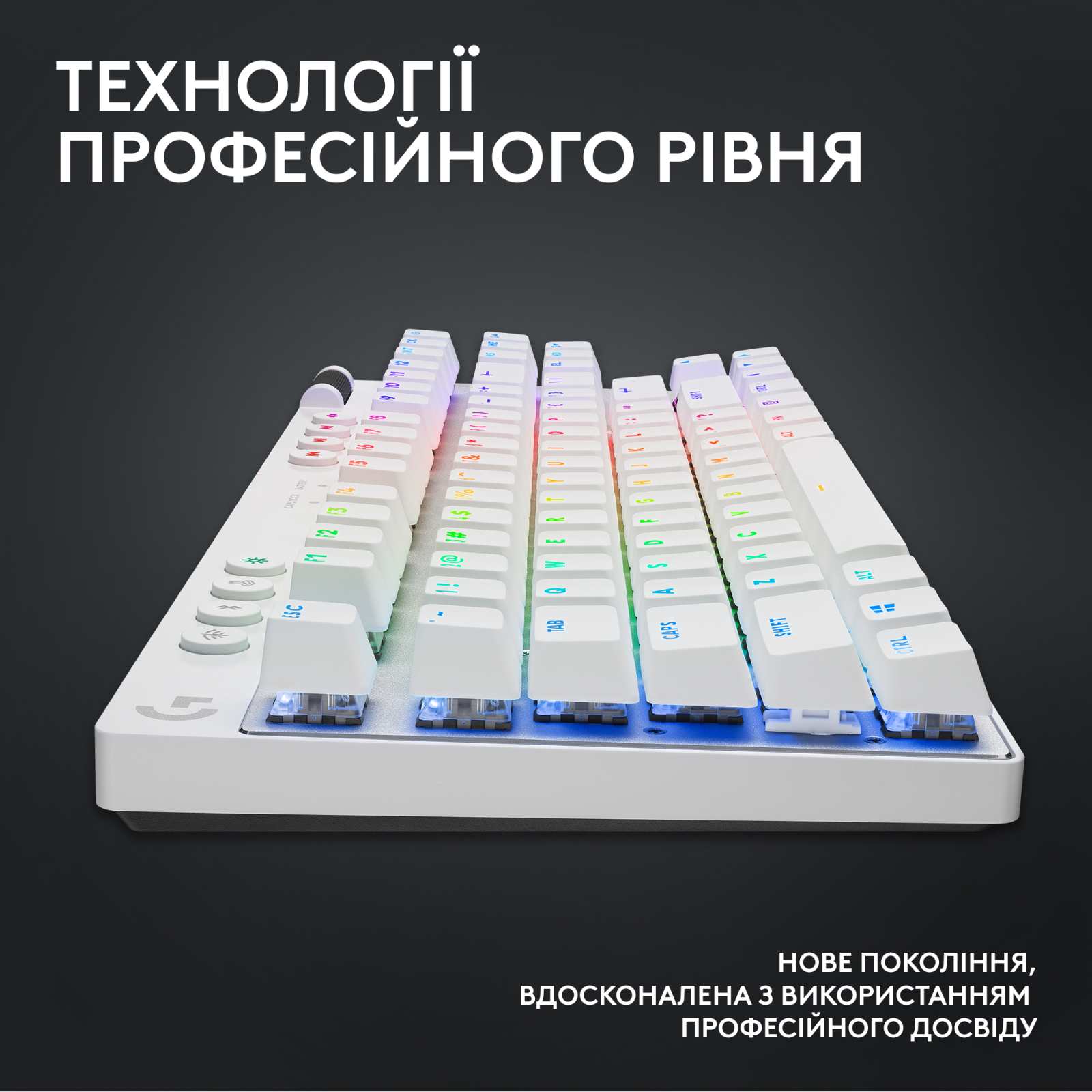 Клавиатура Logitech G PRO X TKL Lightspeed Tactile USB UA White (920-012148) изображение 12