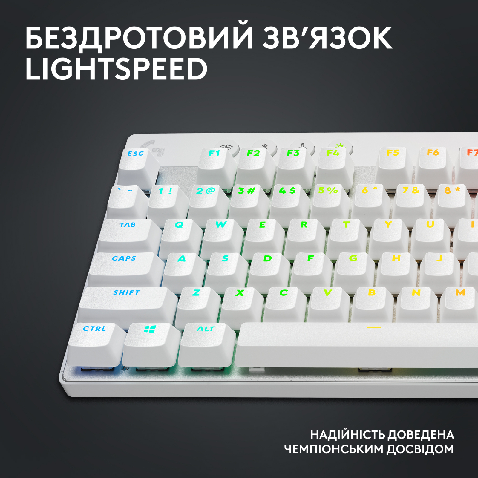 Клавиатура Logitech G PRO X TKL Lightspeed Tactile USB UA Black (920-012136) изображение 8
