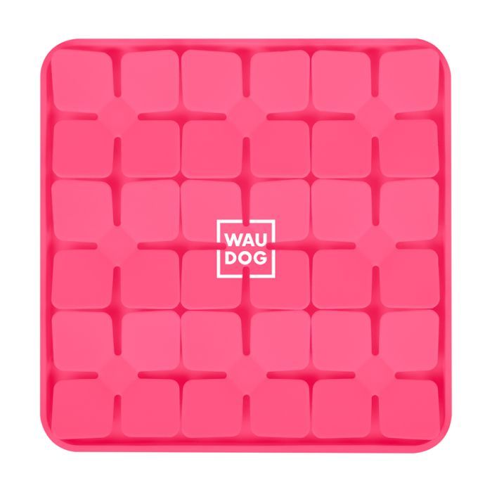 Універсальний посуд для тварин WAUDOG Silicone Килимок для пошуку корму 20х20х1.7 см жовтий (23518) зображення 3