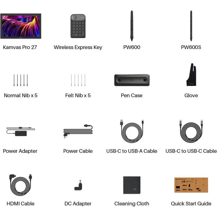 Планшет-монитор Huion Kamvas Pro 27 (GT2701) изображение 11