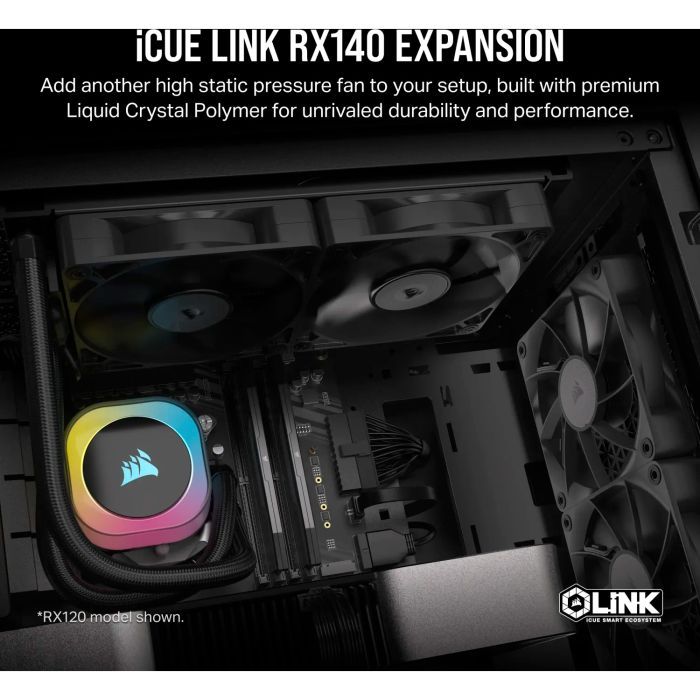 Кулер для корпуса Corsair iCUE Link RX140 PWM (CO-9051011-WW) изображение 7
