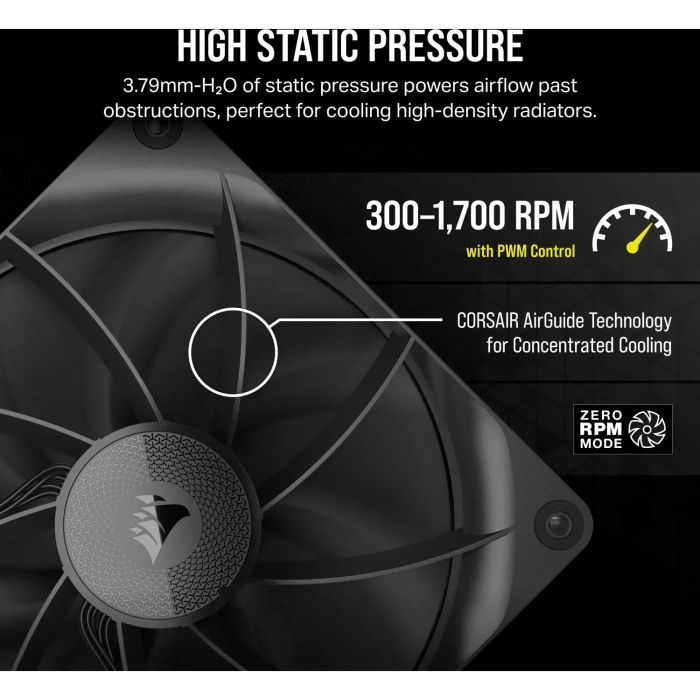 Кулер для корпуса Corsair iCUE Link RX140 PWM (CO-9051011-WW) изображение 9