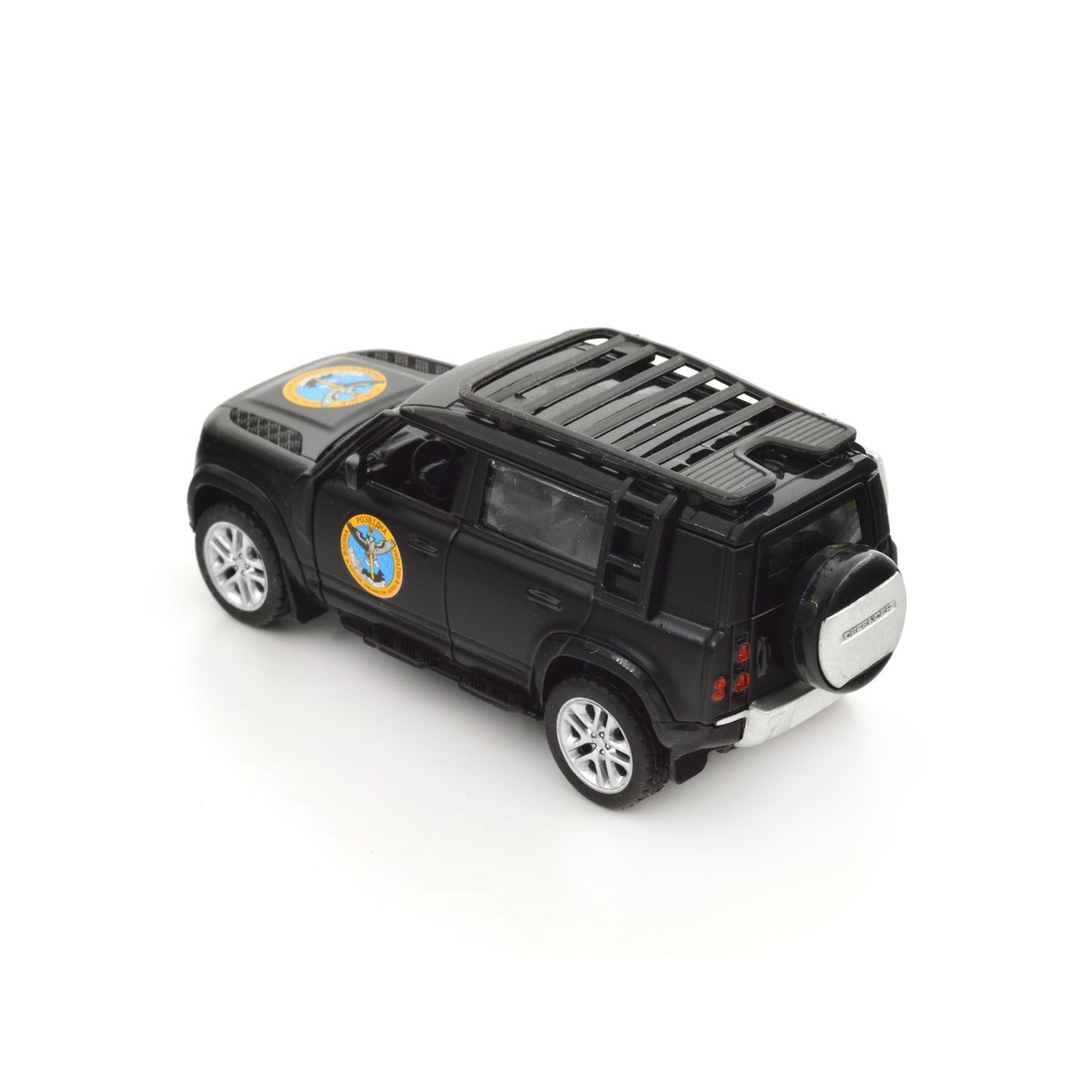 Машина Techno Drive Автомодель серии Шевроны Героев - Land Rover Defender 110 - ГУР МО (250364M) изображение 10