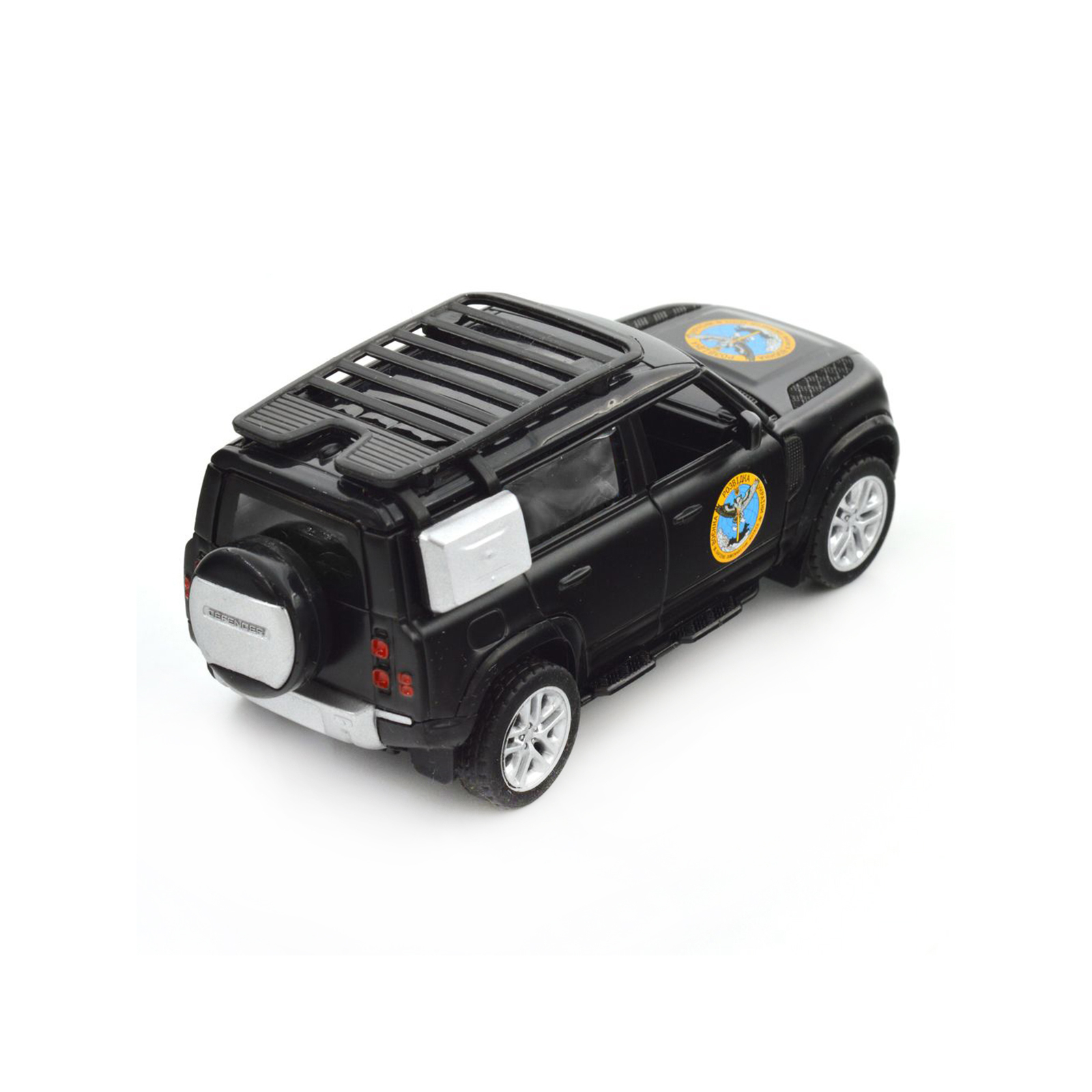 Машина Techno Drive Автомодель серії Шеврони Героїв - Land Rover Defender 110 - ГУР МО (250364M) зображення 12