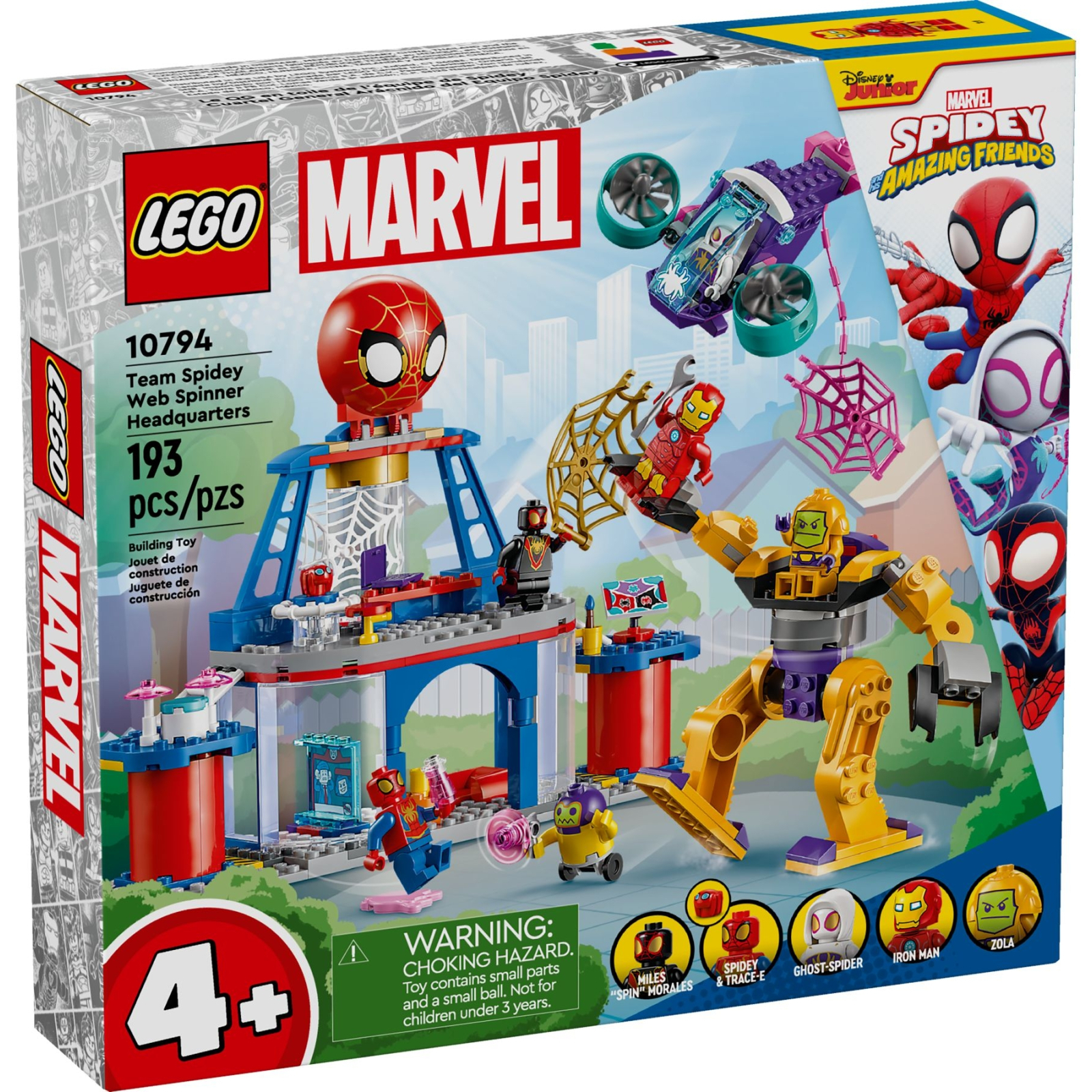 Конструктор LEGO Marvel Штаб-квартира команды Человека-паука 193 детали (10794)