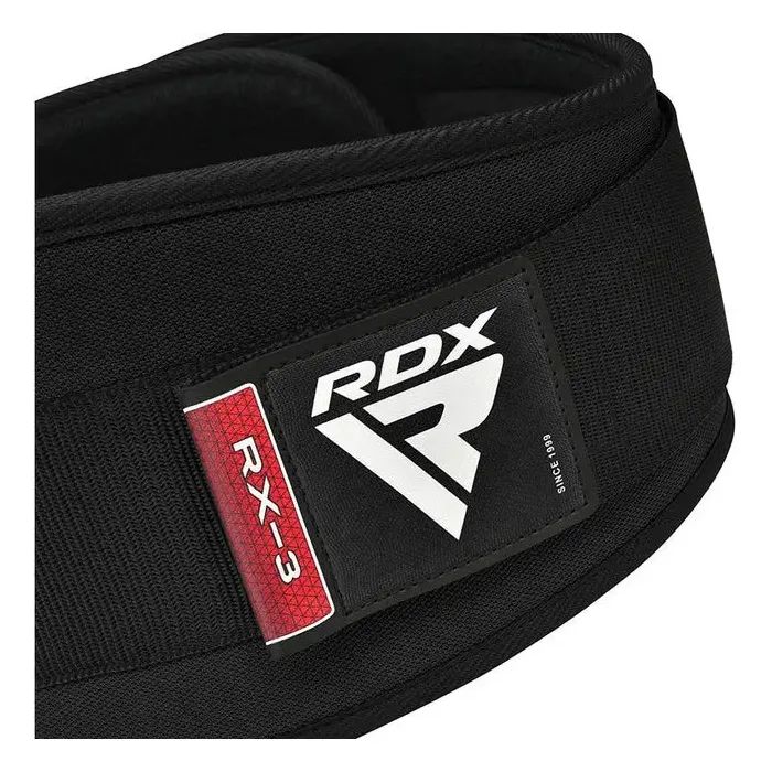 Атлетический пояс RDX RX3 EVA Curve неопреновий Black XL (WBE-RX3B-XL) изображение 6