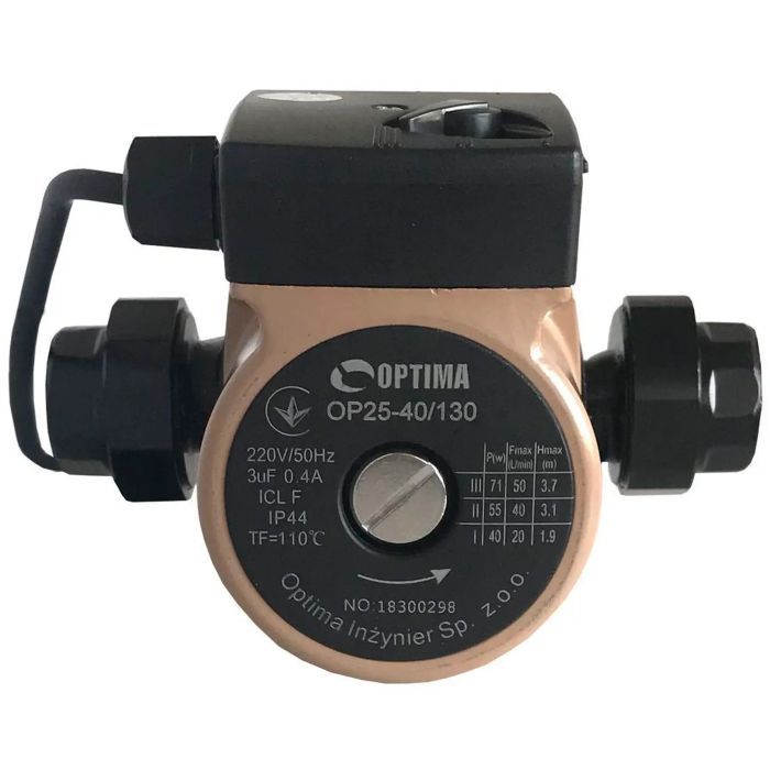 Циркуляционный насос Optima OP25-40-130, G 1 1/4", 10 бар, 130мм, 71Вт, 230В (8365) изображение 4