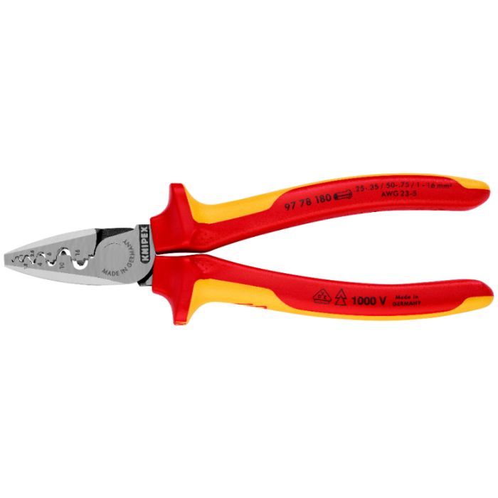 Затискач для клем KNIPEX для тонкостенных контактных гильз (97 78 180) изображение 2