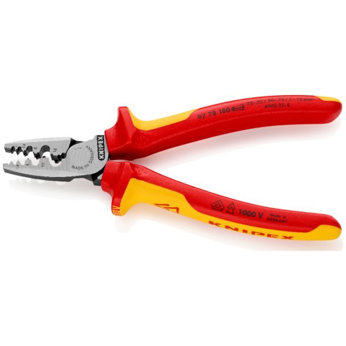 Затискач для клем KNIPEX для тонкостенных контактных гильз (97 78 180) изображение 3