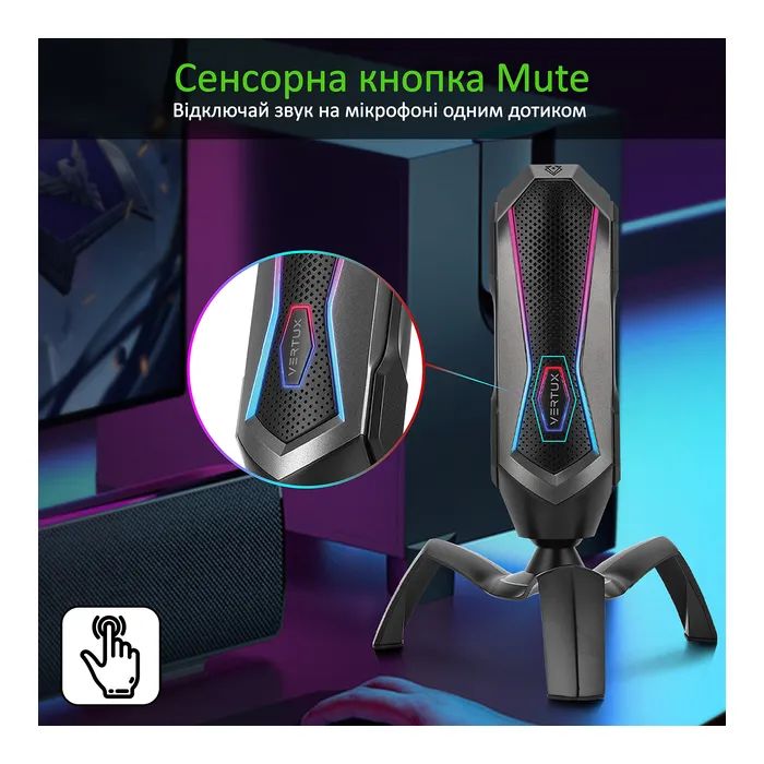 Микрофон Vertux Marshal USB Black (marshal.black) изображение 6