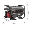 Генератор Graphite 230V (1 фаза), 2/2.2kW, ручний старт, AVR, 40кг (58G904) зображення 5
