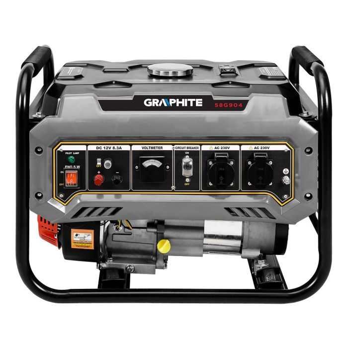 Генератор Graphite 230V (1 фаза), 2/2.2kW, ручний старт, AVR, 40кг (58G904) зображення 6