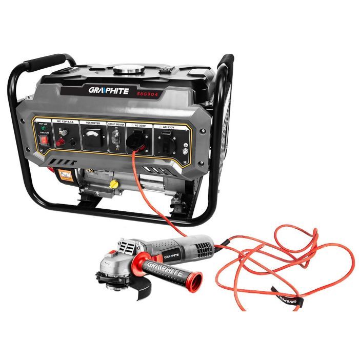 Генератор Graphite 230V (1 фаза), 2/2.2kW, ручний старт, AVR, 40кг (58G904) зображення 7