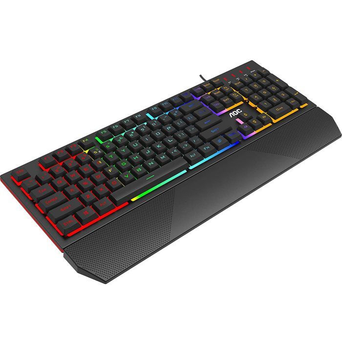 Клавиатура AOC GK200 Rainbow LED USB Black (GK200D32R) изображение 2