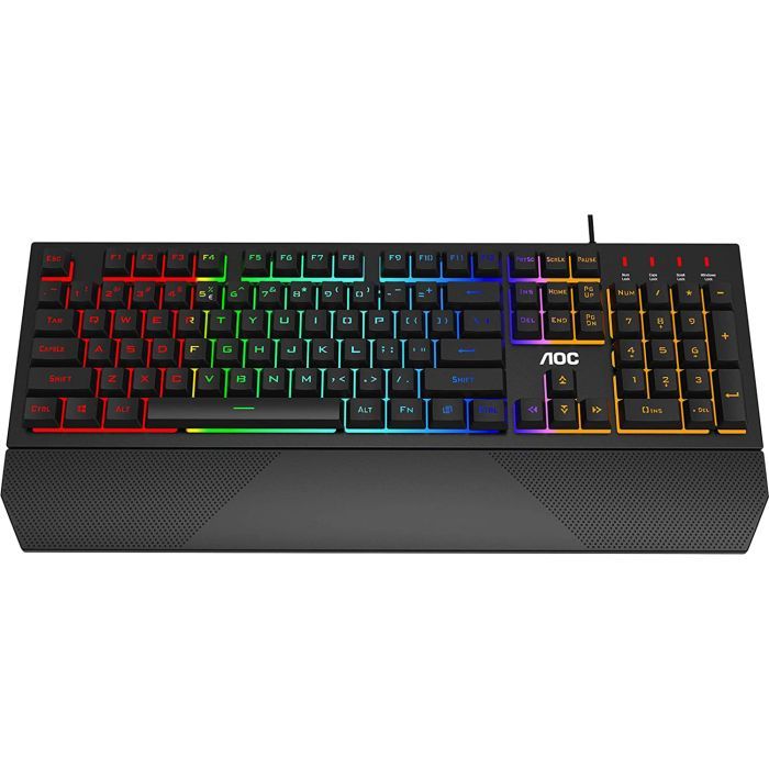 Клавиатура AOC GK200 Rainbow LED USB Black (GK200D32R) изображение 3