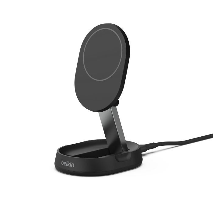 Зарядний пристрій Belkin 15W Magnetic Stand Qi2 black (WIA008BTBK) зображення 4