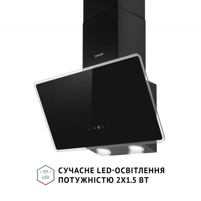 Витяжка кухонна Perfelli VICCO 6HSR NERO зображення 4