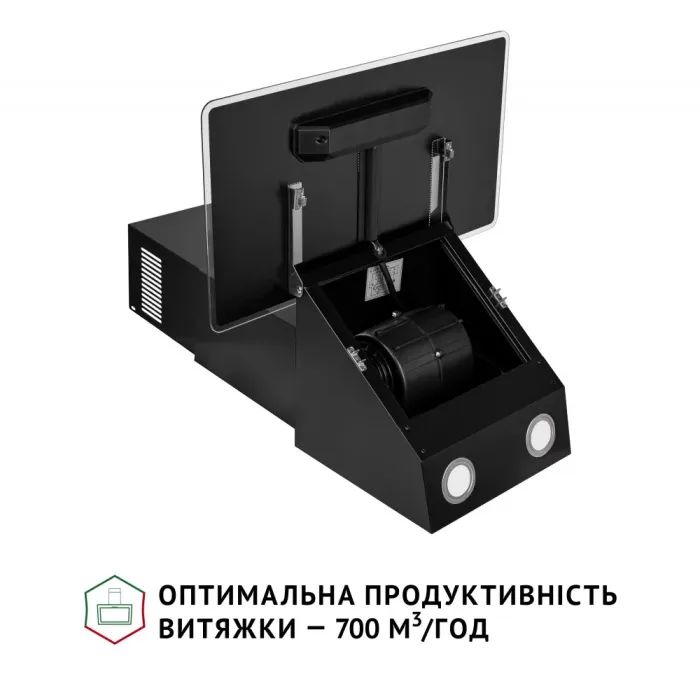 Витяжка кухонна Perfelli VICCO 6HSR NERO зображення 6