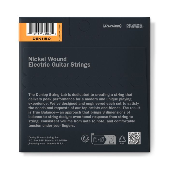 Струни для гітари Jim Dunlop Nickel Wound Electric Guitar Strings (11-50) (DEN1150) зображення 2