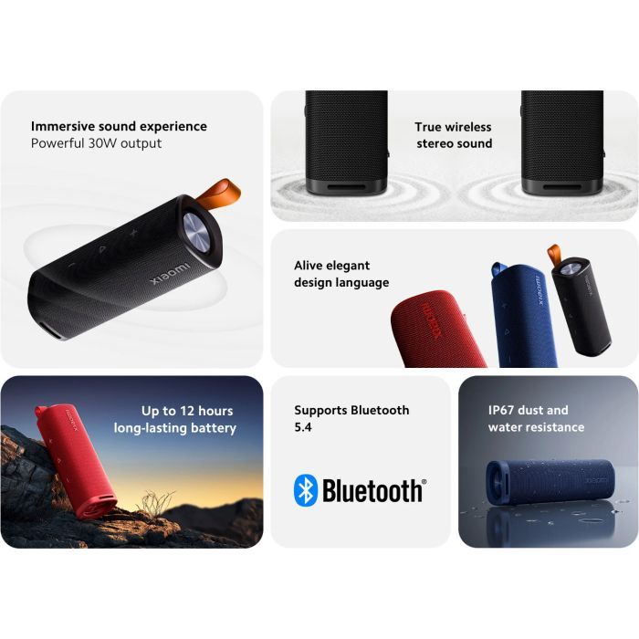 Акустична система Xiaomi Sound Outdoor Blue (1037290) зображення 5
