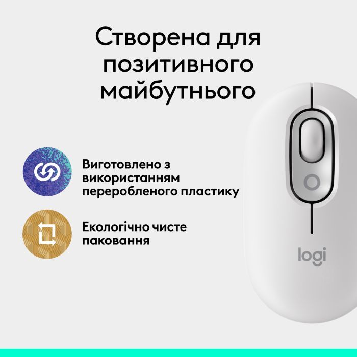 Мышка Logitech POP Mouse With Emoji Bluetooth Lilac (910-007414) изображение 10