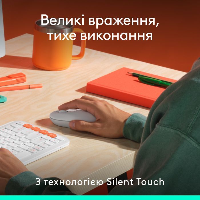Мышка Logitech POP Mouse With Emoji Bluetooth Lilac (910-007414) изображение 5