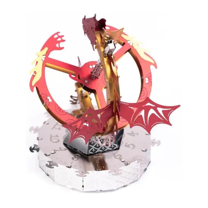 Конструктор Metal Time Коллекционная модель Sun Chaser Dragon Stand Clock Солнечные часы (MT025) изображение 3