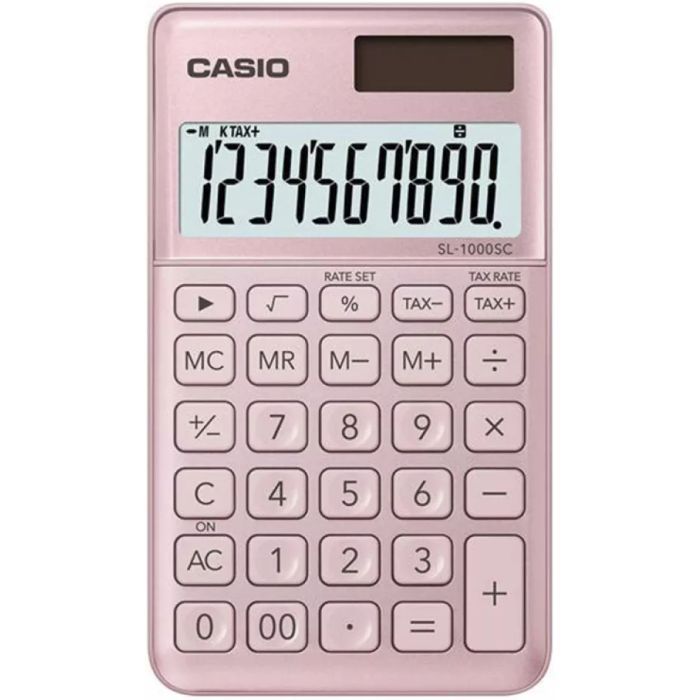 Калькулятор Casio SL-1000SC-PK-W-EP, розовый (CALC-CAS-SL-1000SC-P)