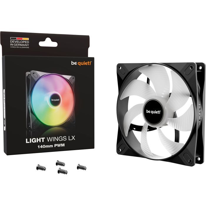 Кулер для корпуса Be quiet! LIGHT WINGS LX 140mm PWM (BL126) изображение 5