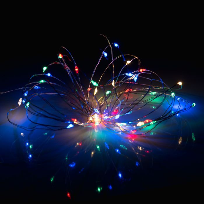 Гірлянда YES! Fun Нитка на мідному дроті 50 LED Різнокольорова 5 м Статична USB (975039) зображення 3
